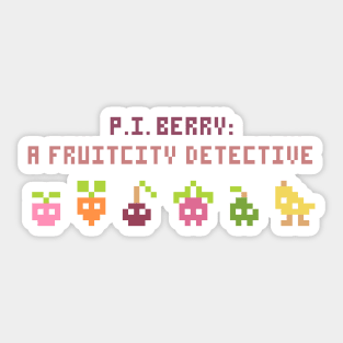 P. I. Berry Logo Sticker